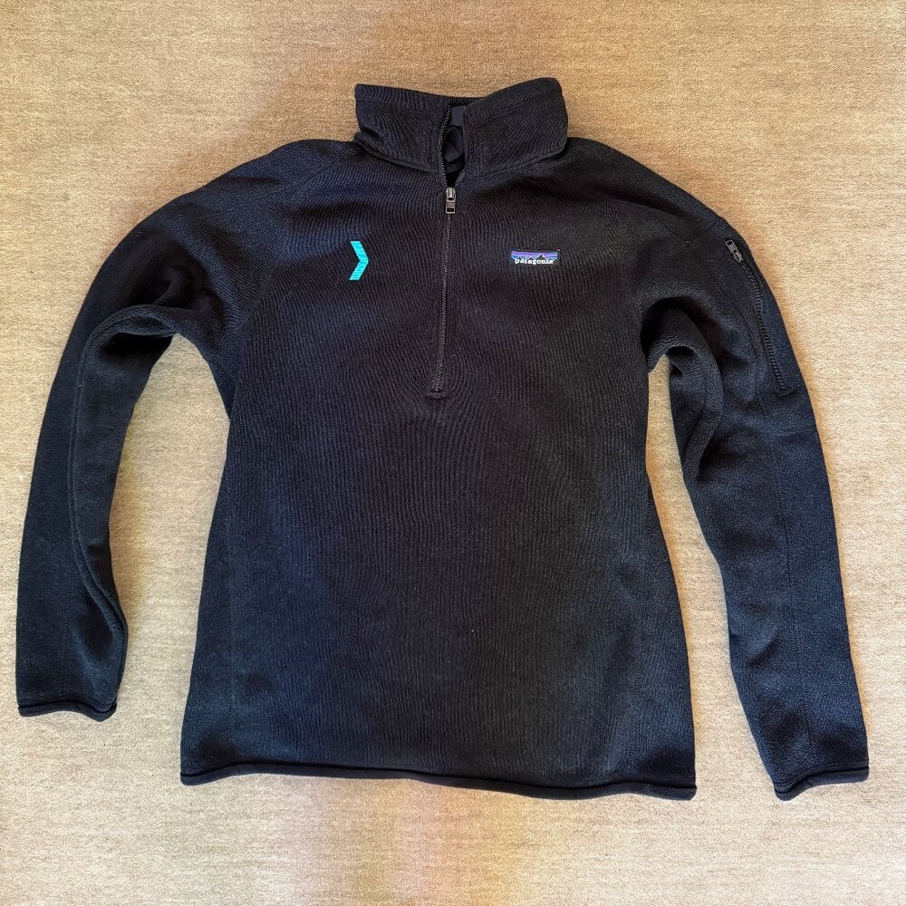Patagonia Black Better Sweater 1/4-Zip Fleece, Size M